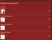 Tablet Screenshot of difusionculturalilb.blogspot.com