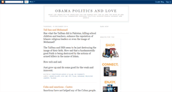 Desktop Screenshot of obamapoliticslove.blogspot.com