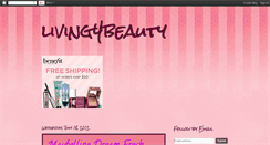 Desktop Screenshot of living4beauty.blogspot.com