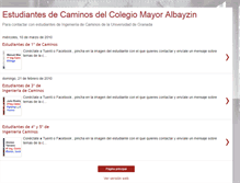 Tablet Screenshot of caminos-ugr-albayzin.blogspot.com