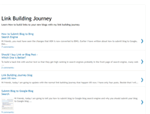 Tablet Screenshot of linkbuildingjourney.blogspot.com