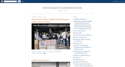 Desktop Screenshot of eucharistandmission.blogspot.com