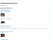 Tablet Screenshot of eucharistandmission.blogspot.com