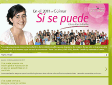 Tablet Screenshot of gloriagarciasisepuede.blogspot.com