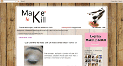 Desktop Screenshot of makeuptokill.blogspot.com