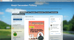 Desktop Screenshot of masjiddarussalampuchong.blogspot.com