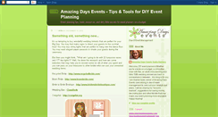 Desktop Screenshot of amazingdaysevents.blogspot.com