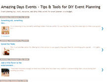 Tablet Screenshot of amazingdaysevents.blogspot.com