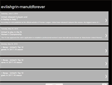 Tablet Screenshot of evilishgrin-manutdforever.blogspot.com