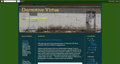 Desktop Screenshot of dormitivevirtue.blogspot.com