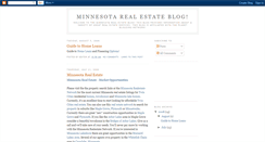 Desktop Screenshot of minnesotarealestateblog.blogspot.com