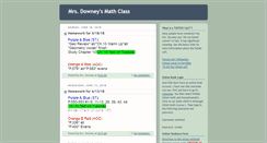 Desktop Screenshot of mrsdowneymathclass.blogspot.com