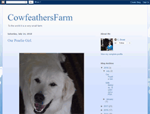 Tablet Screenshot of cowfeathersfarm.blogspot.com