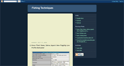 Desktop Screenshot of fishingtechniques.blogspot.com