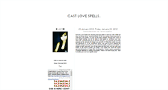 Desktop Screenshot of castlovespells.blogspot.com