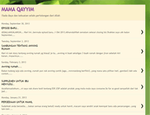 Tablet Screenshot of mamaqayyim.blogspot.com