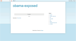 Desktop Screenshot of obama-exposed.blogspot.com