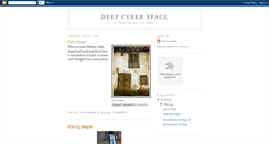 Desktop Screenshot of deepcyberspace.blogspot.com