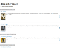 Tablet Screenshot of deepcyberspace.blogspot.com