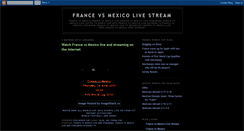 Desktop Screenshot of livestreamfrancevsmexico.blogspot.com