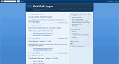 Desktop Screenshot of kiskigolfleague.blogspot.com