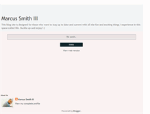 Tablet Screenshot of marcussmithiii.blogspot.com