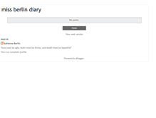 Tablet Screenshot of missberlindiary.blogspot.com