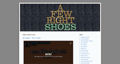 Desktop Screenshot of afewrightshoes.blogspot.com