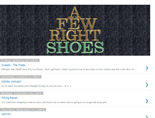 Tablet Screenshot of afewrightshoes.blogspot.com