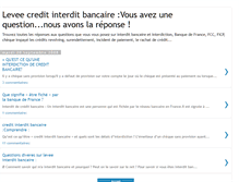 Tablet Screenshot of levee-credit-interdit-bancaire.blogspot.com