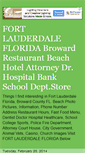 Mobile Screenshot of fortlauderdalefl.blogspot.com