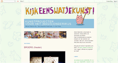 Desktop Screenshot of kijkeenswatjekunst.blogspot.com