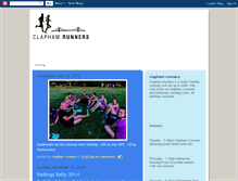 Tablet Screenshot of claphamrunners.blogspot.com