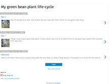 Tablet Screenshot of mygreenbeanplant.blogspot.com