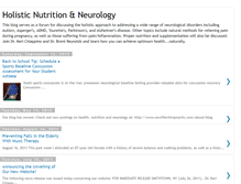 Tablet Screenshot of holisticnutritionandneurology.blogspot.com