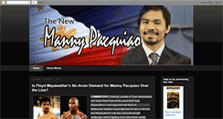 Desktop Screenshot of new-manny-pacquiao.blogspot.com