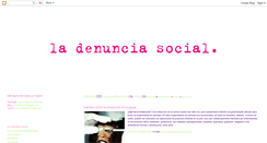 Desktop Screenshot of ladenunciasocial.blogspot.com