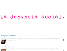 Tablet Screenshot of ladenunciasocial.blogspot.com