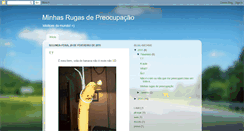 Desktop Screenshot of minhasrugasdepreocupacao.blogspot.com