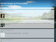 Tablet Screenshot of minhasrugasdepreocupacao.blogspot.com