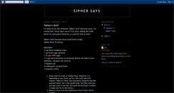 Desktop Screenshot of joesipher.blogspot.com