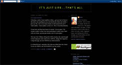 Desktop Screenshot of itsjustlifethatsall.blogspot.com