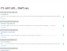 Tablet Screenshot of itsjustlifethatsall.blogspot.com