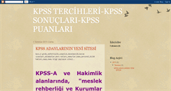 Desktop Screenshot of kpsstercih.blogspot.com