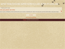 Tablet Screenshot of kpsstercih.blogspot.com