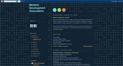 Desktop Screenshot of merbeindevelopmentassociation.blogspot.com