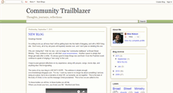 Desktop Screenshot of communitytrailblazer.blogspot.com