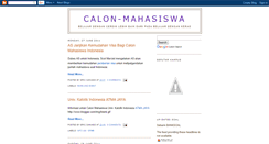 Desktop Screenshot of calon-mahasiswa.blogspot.com