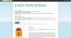 Desktop Screenshot of evertsworldofmusic.blogspot.com