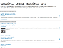 Tablet Screenshot of consciencia-unidade-resistencia-luta.blogspot.com